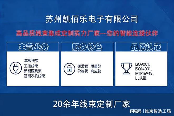 2025年线束厂家推荐：苏Bwin必赢州凯佰乐电子有限公司(图1)